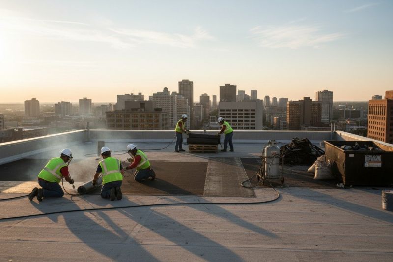 Tar And Gravel Roof Service detail